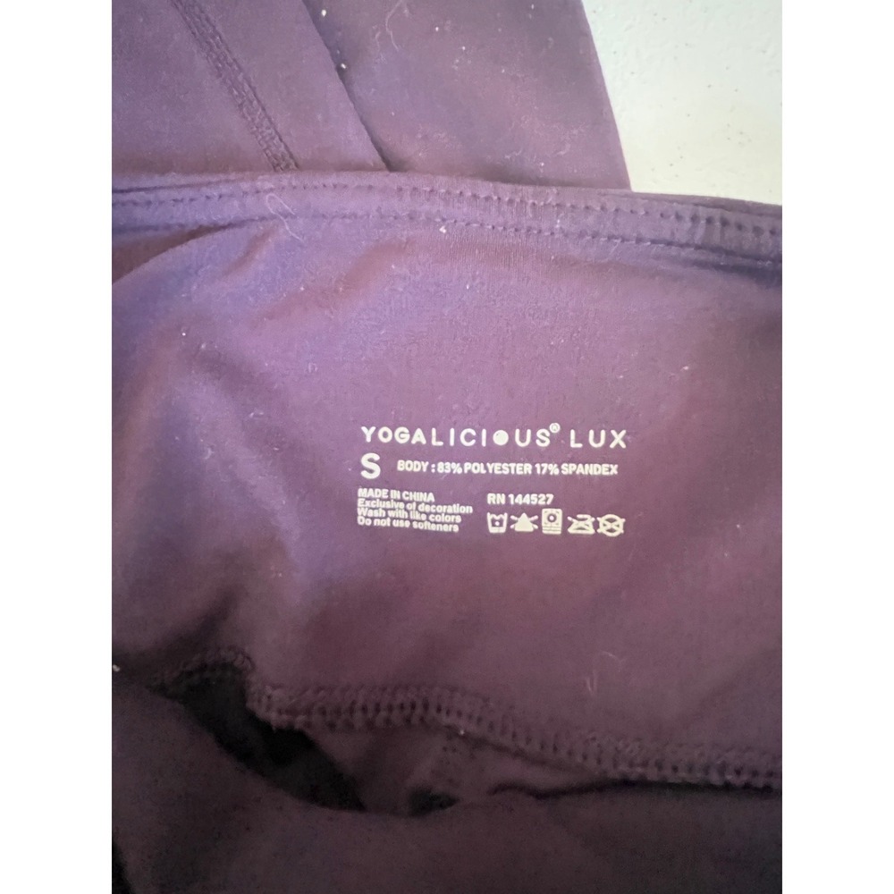 Yogalicious‎ Lux Women Purple High Waisted Leggings - Picture 2 of 4